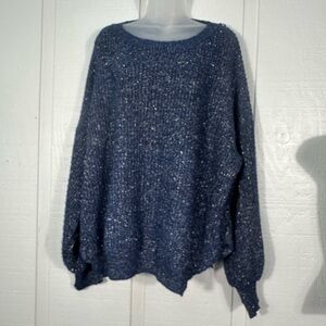 Lily Sky Women’s Blue Crew Neck Sweater Size Small EUC